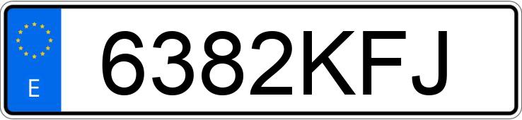 Numer rejestracyjny 6382KFJ posiada TOYOTA RAV4