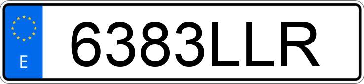 Numer rejestracyjny 6383LLR posiada MERCEDES GLA (247)