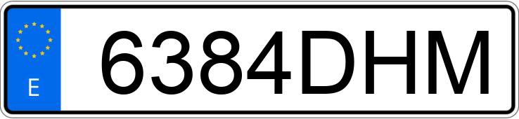 Numer rejestracyjny 6384DHM posiada RENAULT CLIO