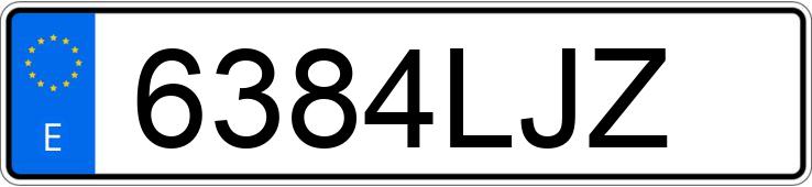 Numer rejestracyjny 6384LJZ posiada RENAULT MEGANE