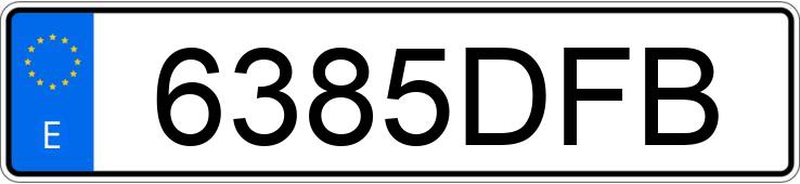 Numer rejestracyjny 6385DFB posiada RENAULT CLIO
