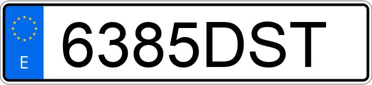 Numer rejestracyjny 6385DST posiada BMW SERIE 3