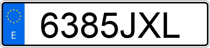 Numer rejestracyjny 6385JXL posiada RENAULT CLIO