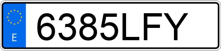 Numer rejestracyjny 6385LFY posiada BMW SERIE 3