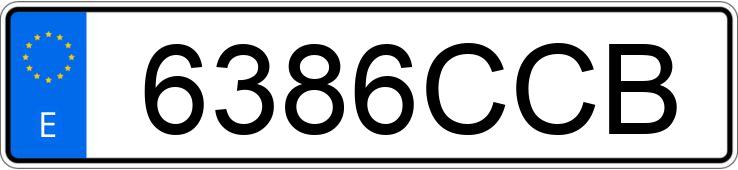 Numer rejestracyjny 6386CCB posiada SSANGYONG/KGM REXTON