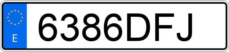 Numer rejestracyjny 6386DFJ posiada MINI MINI