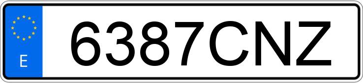 Numer rejestracyjny 6387CNZ posiada TOYOTA COROLLA Numer rejestracyjny 6387CNZ posiada TOYOTA COROLLA
