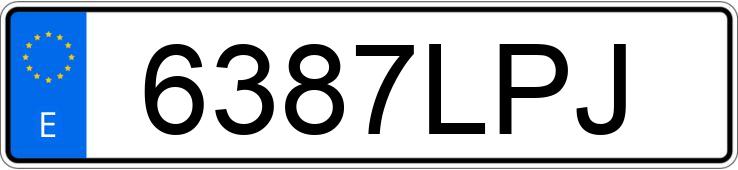 Numer rejestracyjny 6387LPJ posiada RENAULT CLIO