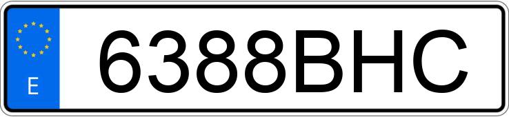Il numero di registrazione 6388BHC ha FORD PUMA