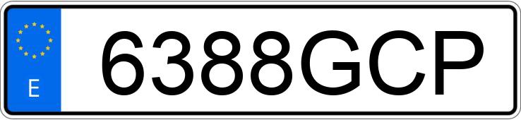 Numer rejestracyjny 6388GCP posiada RENAULT MEGANE