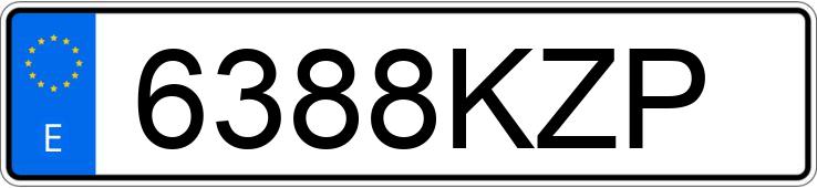 Numer rejestracyjny 6388KZP posiada BMW SERIE 4