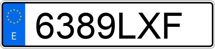 Numer rejestracyjny 6389LXF posiada AUDI A5 SPORTBACK