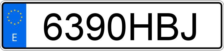 Numer rejestracyjny 6390HBJ posiada PEUGEOT 5008