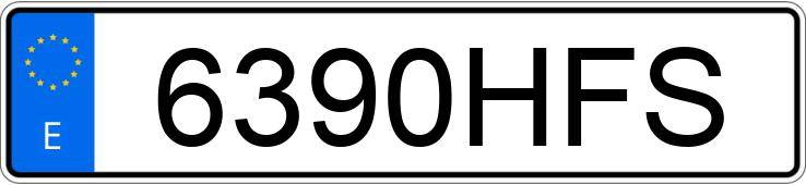Numer rejestracyjny 6390HFS posiada OPEL CORSA