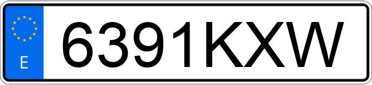 Numer rejestracyjny 6391KXW posiada AUDI A5 SPORTBACK Numer rejestracyjny 6391KXW posiada AUDI A5 SPORTBACK