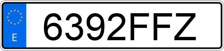 Numer rejestracyjny 6392FFZ posiada AUDI A4