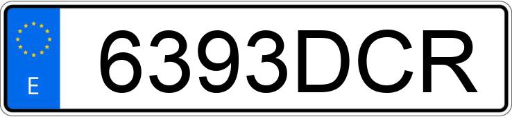 Numer rejestracyjny 6393DCR posiada SEAT ALTEA