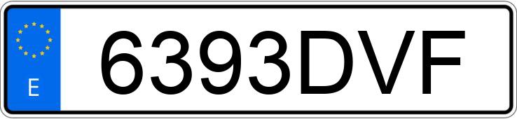 Numer rejestracyjny 6393DVF posiada VOLVO S80