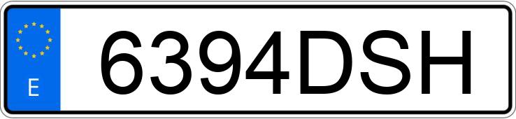 Numer rejestracyjny 6394DSH posiada CITROEN C3