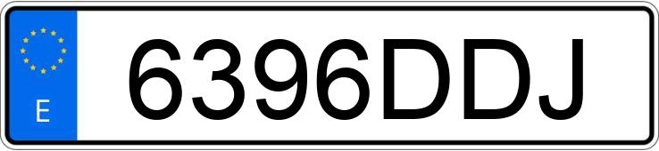 Numer rejestracyjny 6396DDJ posiada AUDI A3