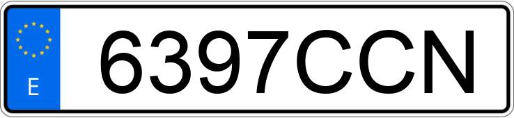 Numer rejestracyjny 6397CCN posiada PORSCHE 911