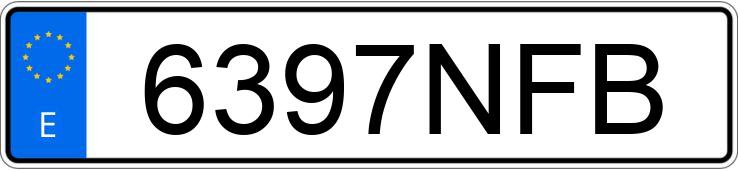 Numer rejestracyjny 6397NFB posiada VOLKSWAGEN GOLF SPORTSVAN