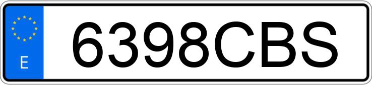Numer rejestracyjny 6398CBS posiada MITSUBISHI FUSO CANTER Numer rejestracyjny 6398CBS posiada MITSUBISHI FUSO CANTER
