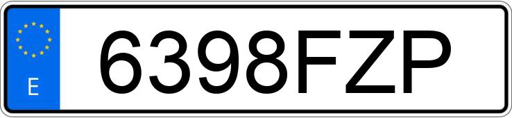 Registreringsnummeret 6398FZP har RENAULT MEGANE