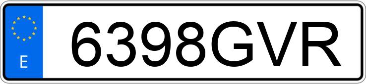 Numer rejestracyjny 6398GVR posiada VOLKSWAGEN POLO