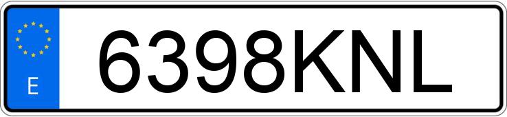 Numer rejestracyjny 6398KNL posiada VOLKSWAGEN POLO