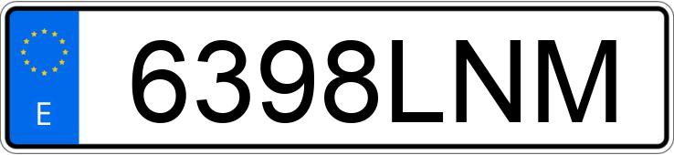Numer rejestracyjny 6398LNM posiada MERCEDES A (177)