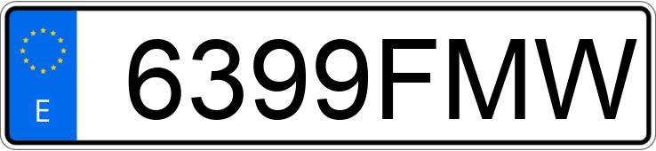Numer rejestracyjny 6399FMW posiada MERCEDES A (168-169)