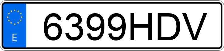 Numer rejestracyjny 6399HDV posiada RENAULT CLIO