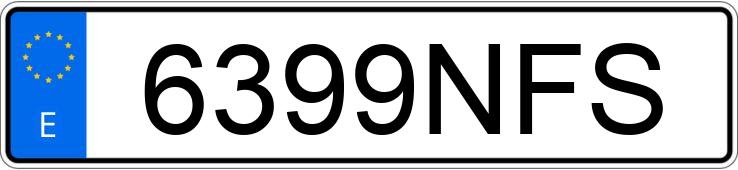 Numer rejestracyjny 6399NFS posiada BMW SERIE 5