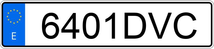 Numer rejestracyjny 6401DVC posiada MERCEDES C (203)