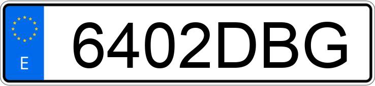 O número de registro 6402DBG tem IVECO DAILY