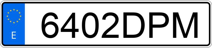 Numer rejestracyjny 6402DPM posiada PEUGEOT BOXER