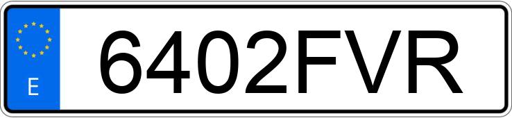 Numer rejestracyjny 6402FVR posiada VOLKSWAGEN PASSAT