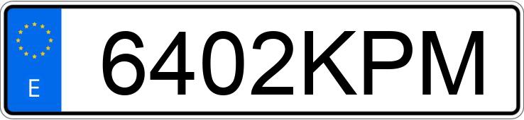 Numer rejestracyjny 6402KPM posiada RENAULT CLIO