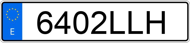 Numer rejestracyjny 6402LLH posiada VOLKSWAGEN GOLF