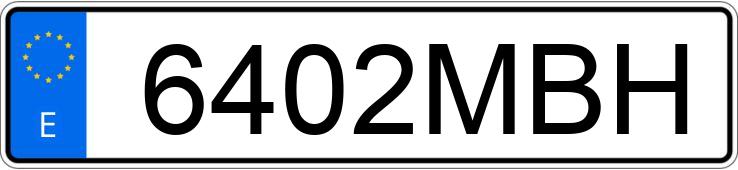 Numer rejestracyjny 6402MBH posiada TOYOTA YARIS