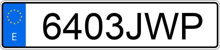 Numer rejestracyjny 6403JWP posiada KIA SPORTAGE
