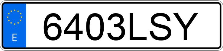 Numer rejestracyjny 6403LSY posiada DACIA SANDERO