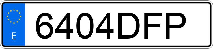Numer rejestracyjny 6404DFP posiada RENAULT MEGANE