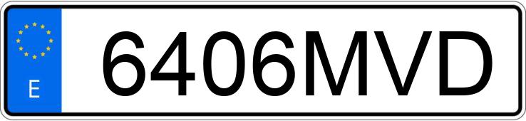 Numer rejestracyjny 6406MVD posiada PORSCHE PANAMERA