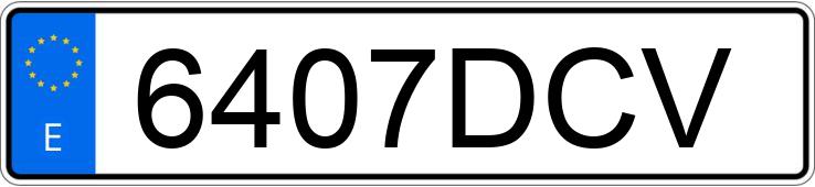 Numer rejestracyjny 6407DCV posiada BMW SERIE 5