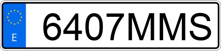 Numer rejestracyjny 6407MMS posiada BMW SERIE 3