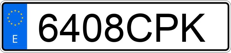 Numer rejestracyjny 6408CPK posiada RENAULT CLIO