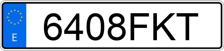 Numer rejestracyjny 6408FKT posiada FORD FOCUS