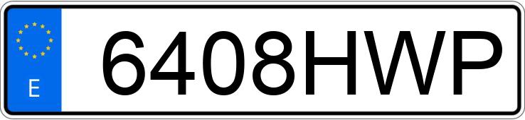 Numer rejestracyjny 6408HWP posiada KYMCO K-XCT